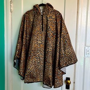 Vince Camuto Leopard Rain Poncho